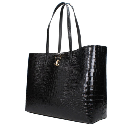 Jimmy Choo Black Leather Shoulder Bag