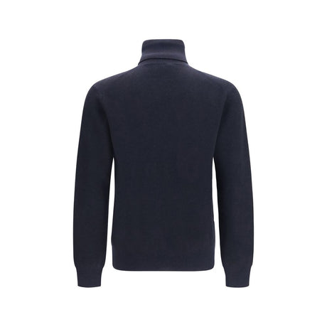 Brioni Blue Cashmere Turtleneck