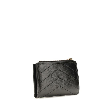 Saint Laurent Black Calf Leather Bos Taurus Wallet