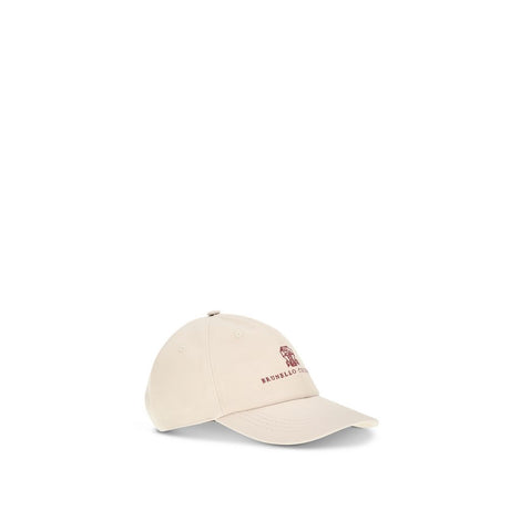 Brunello Cucinelli Beige Cotton Cap (Baseball Hat)