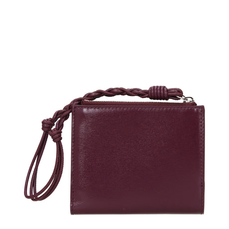Jil Sander Red Leather Wallet