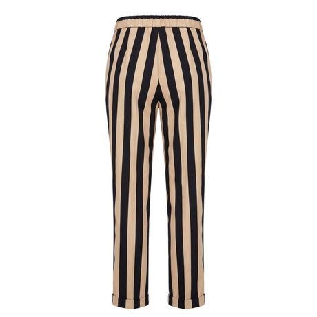 Trussardi Jeans Black Viscose Women Trousers