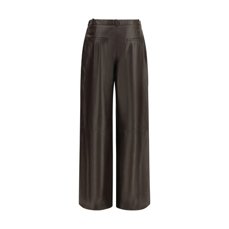 Arma Brown Leather Pants