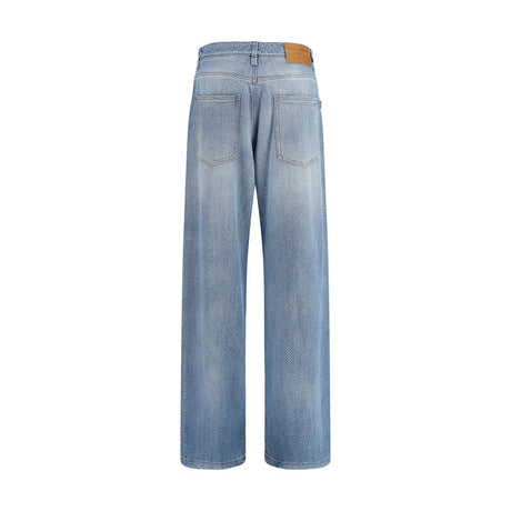Ermanno Scervino Blue Cotton Relaxed Fit Jeans