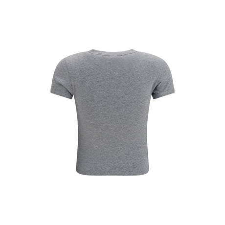 Saint Laurent Gray Cotton T-Shirt