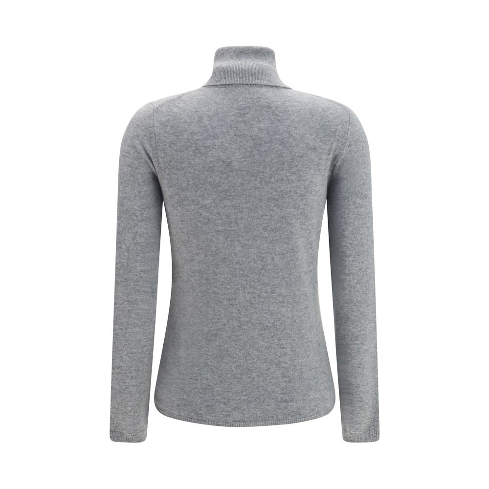 Allude Gray Cashmere Turtleneck