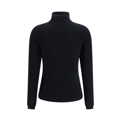 Allude Black Cashmere Turtleneck