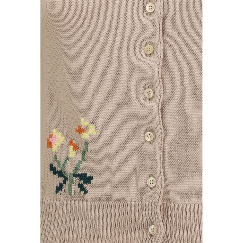 Max Mara Beige Cotton Cardigan