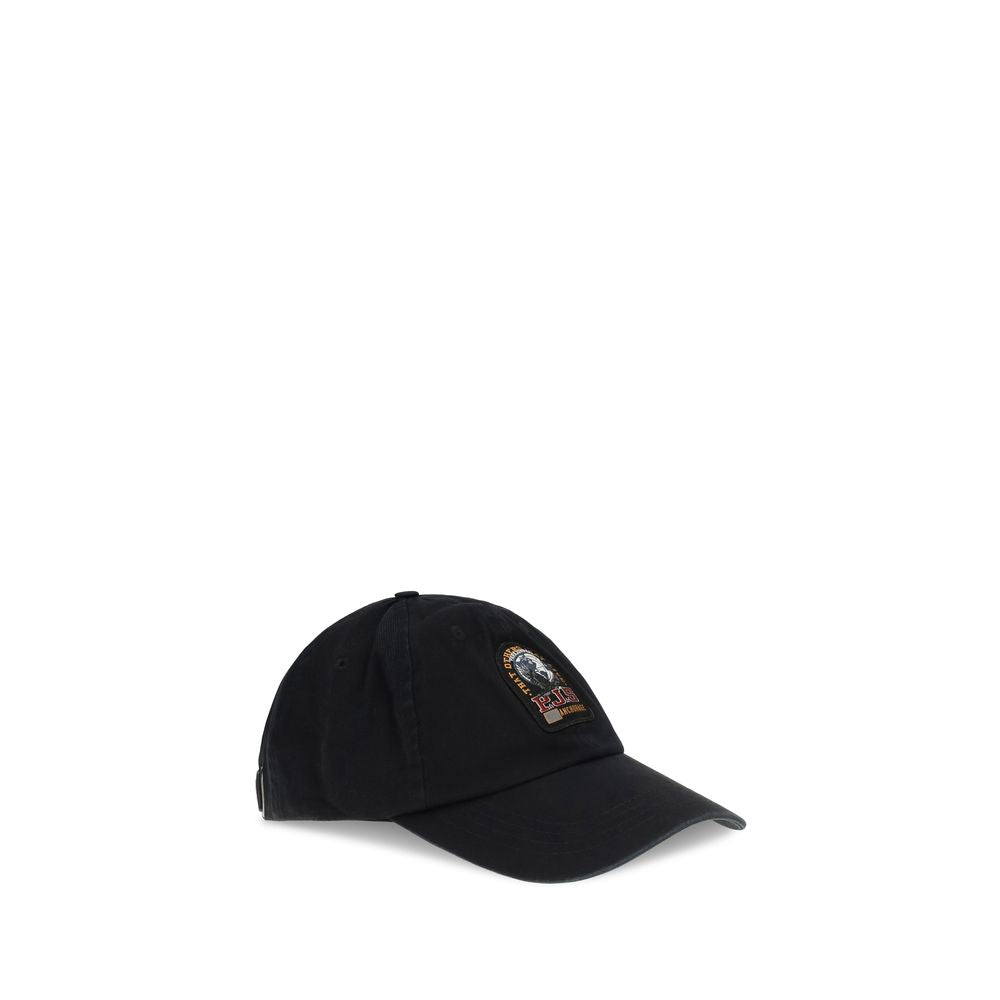 Parajumpers Black Cotton Cap (Baseball Hat)