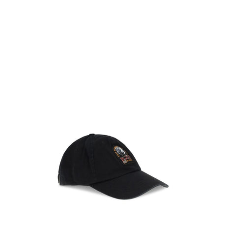 Parajumpers Black Cotton Cap (Baseball Hat)