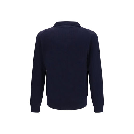 Brooksfield Blue Wool Oves Aries Sweatshirt