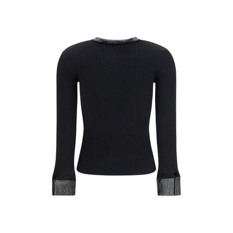 Courrèges Black Viscose Cardigan