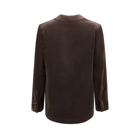 Lardini Brown Cotton Blazer