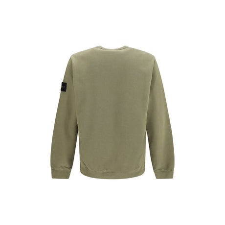 Stone Island Bicolor Cotton Sweatshirt