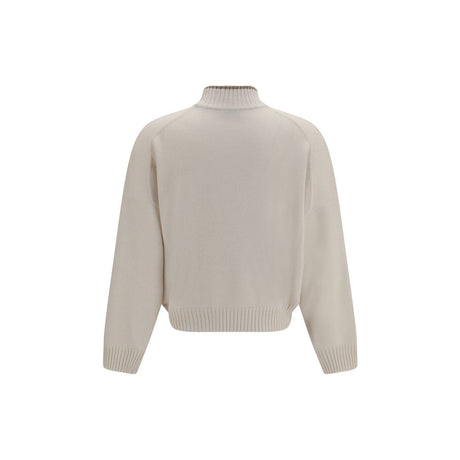 Brunello Cucinelli White Cashmere Sweater