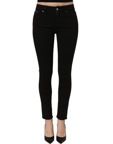Dolce & Gabbana Black Cotton Stretch Skinny Denim Jeans