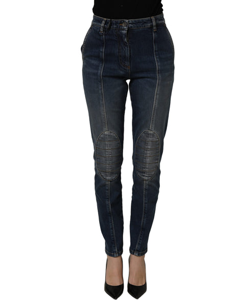 Dolce & Gabbana Dark Blue Cotton Stretch Skinny Denim Jeans