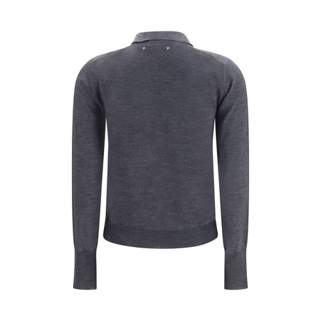 Golden Goose Gray Wool Oves Aries Shirt