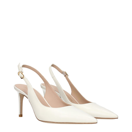 Stuart Weitzman Beige Leather High Heel Pumps