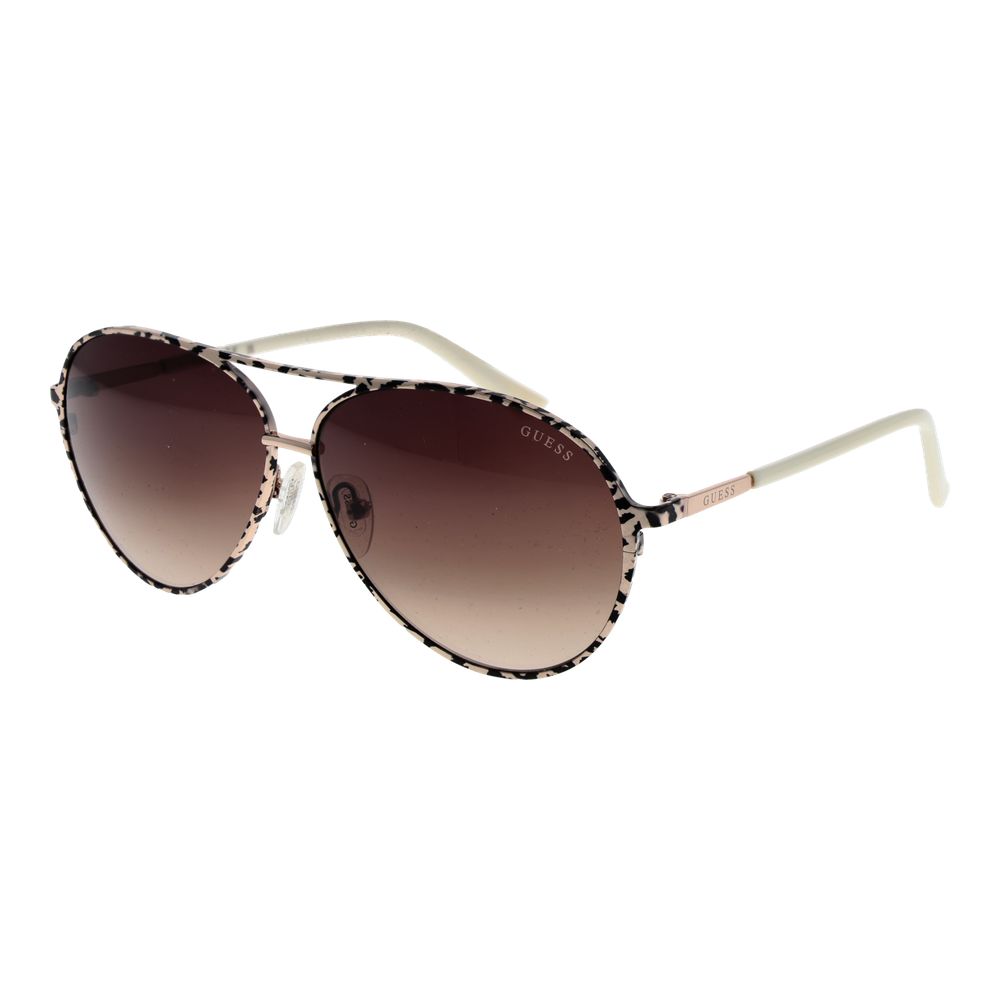 Guess Cremefarvede Metal Solbriller