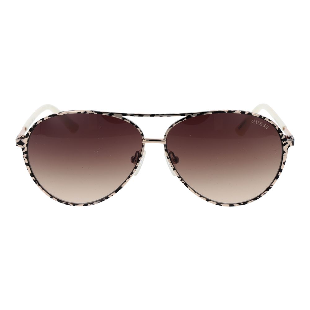 Guess Cremefarvede Metal Solbriller