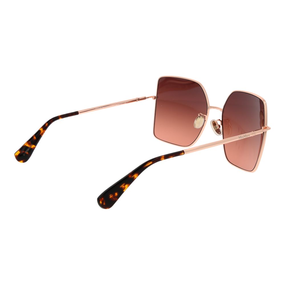 Max Mara solbriller i rosaguld med metal