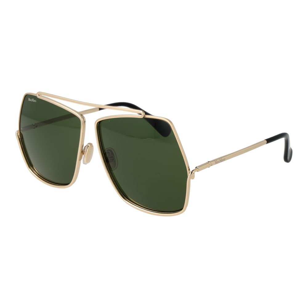 Max Mara guld metal solbriller