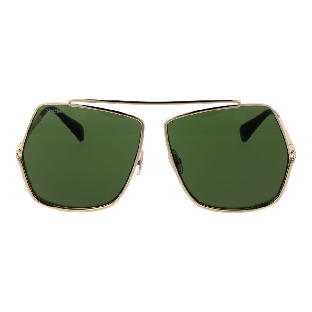 Max Mara guld metal solbriller