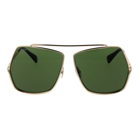 Max Mara guld metal solbriller