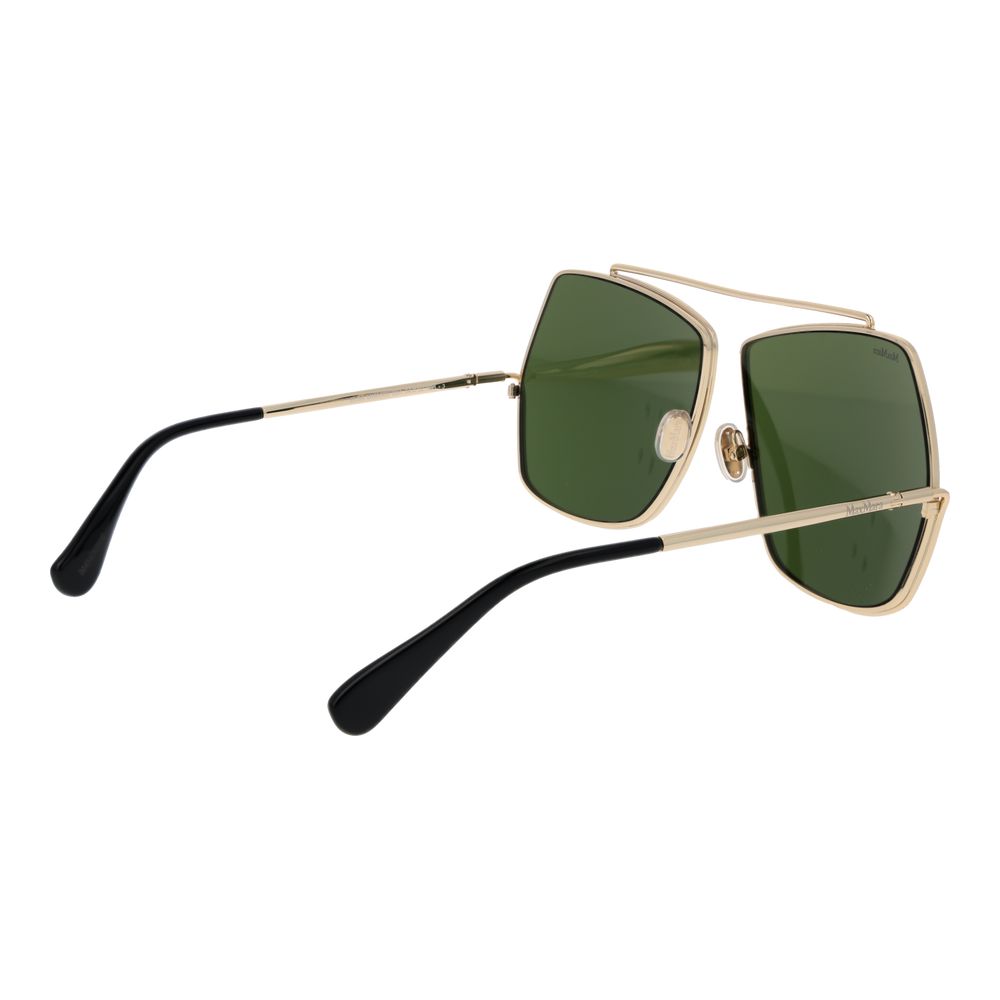 Max Mara guld metal solbriller
