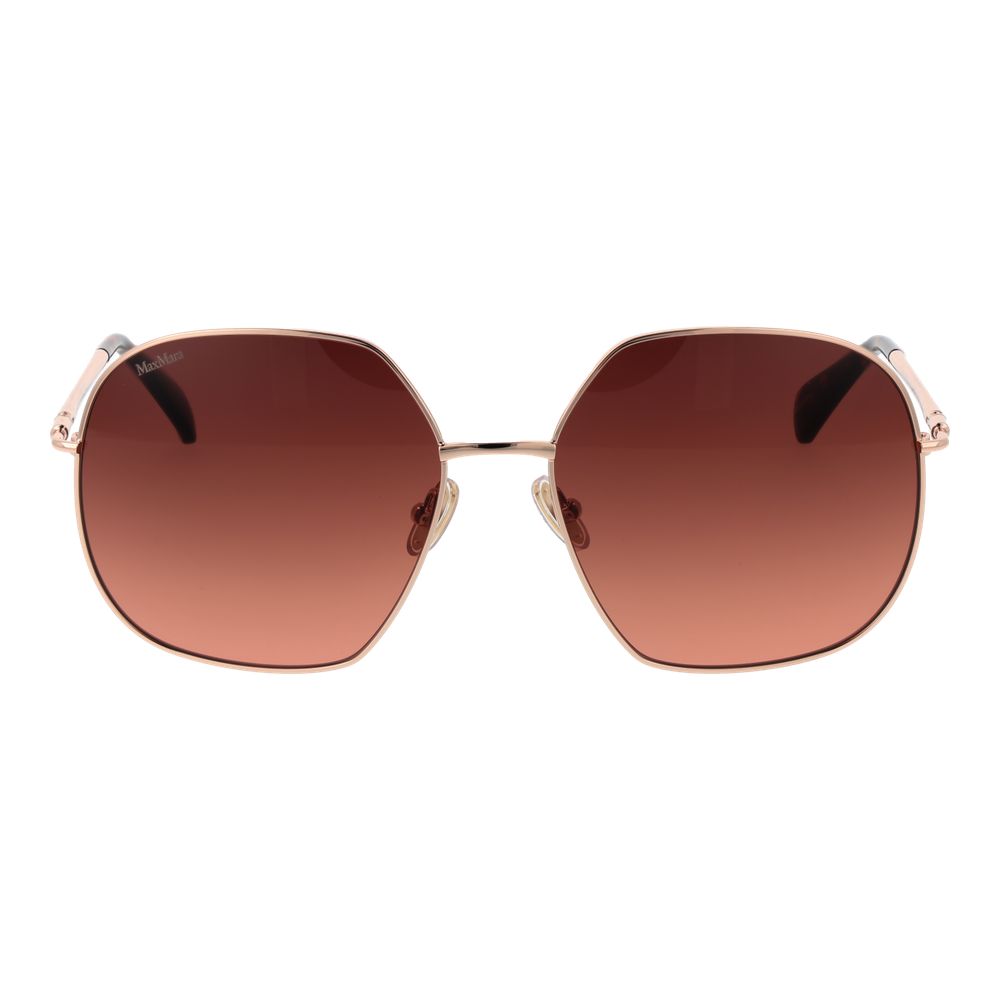 Max Mara solbriller i rosaguld med metal