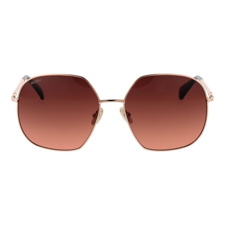 Max Mara solbriller i rosaguld med metal
