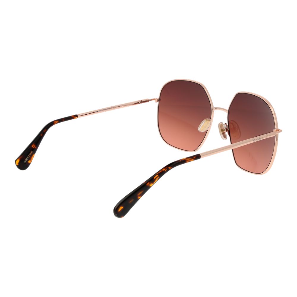 Max Mara solbriller i rosaguld med metal