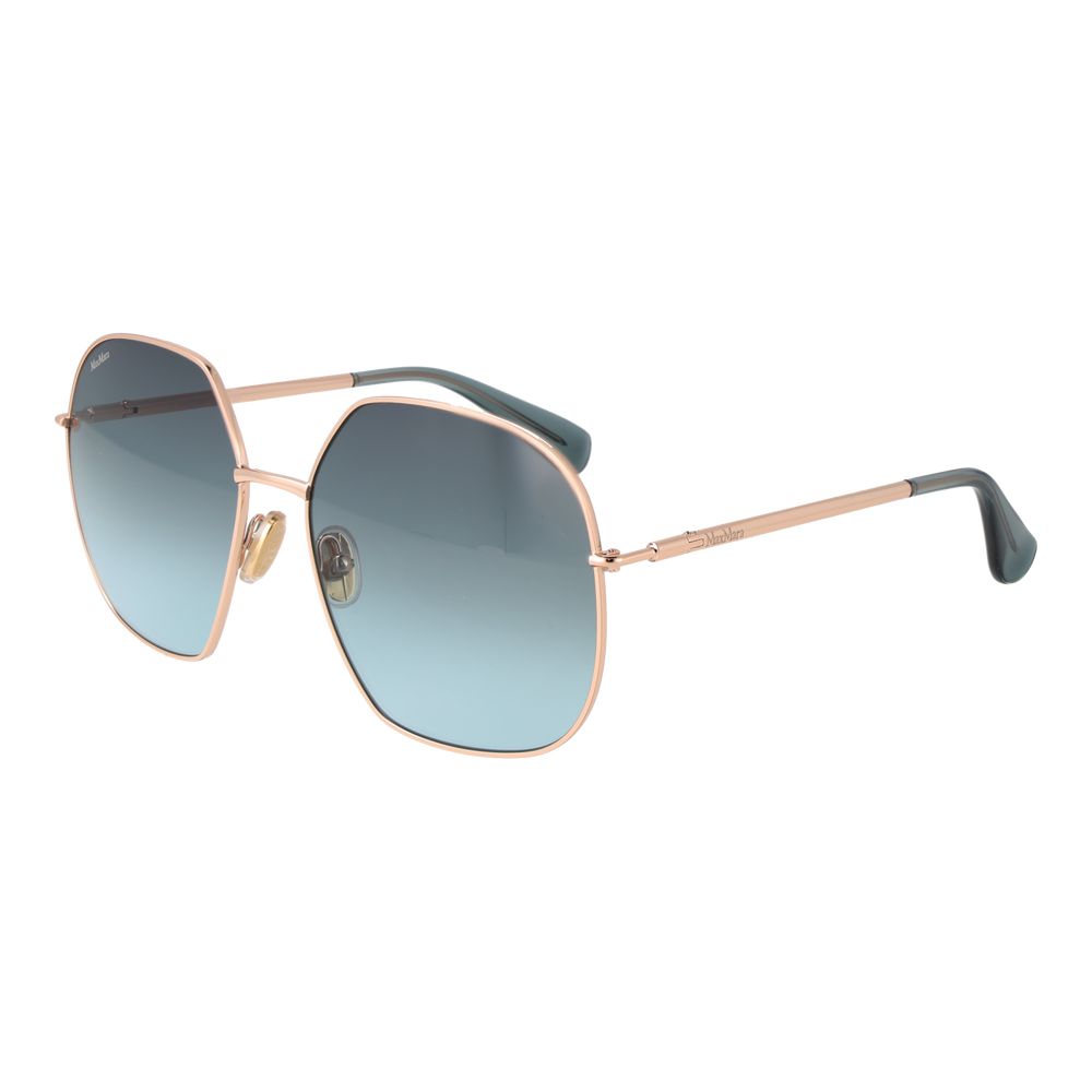 Max Mara solbriller i rosaguld med metal