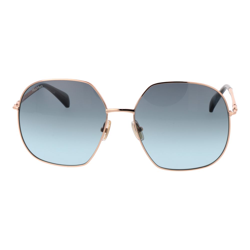 Max Mara solbriller i rosaguld med metal