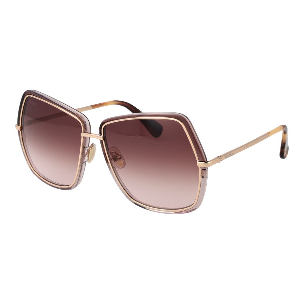 Max Mara guld metal solbriller