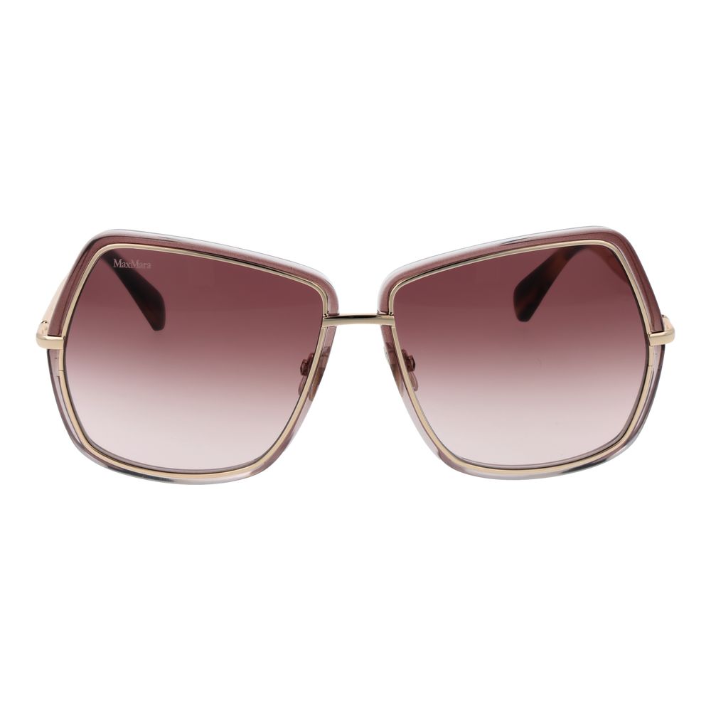 Max Mara guld metal solbriller