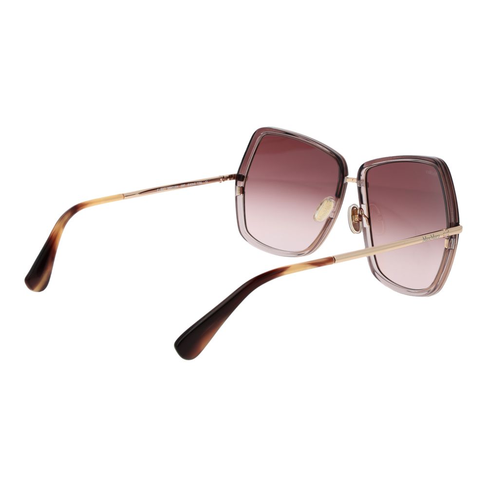 Max Mara guld metal solbriller