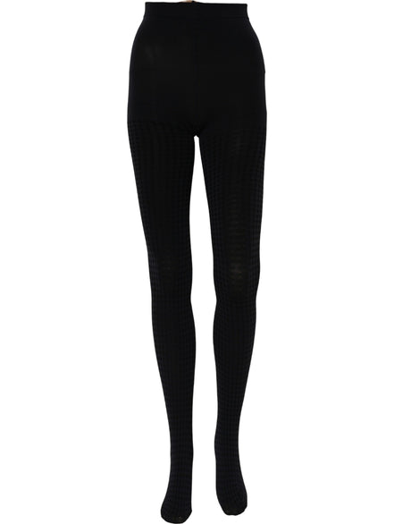 Dolce & Gabbana Black Nylon Tights Stocking Pantyhose Socks
