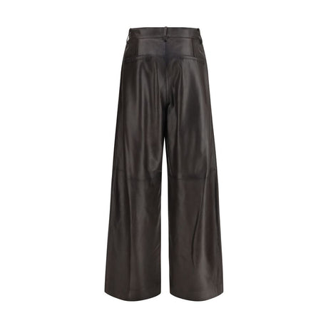 P.A.R.O.S.H. Brown Leather Pants