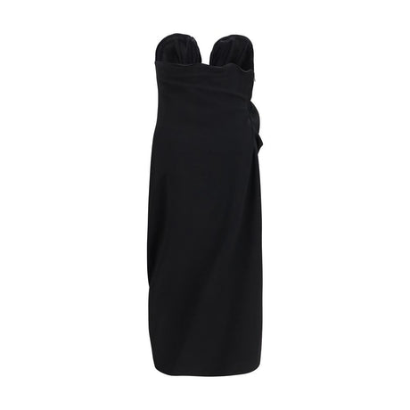Magda Butrym Black Wool Oves Aries Cocktail Dress