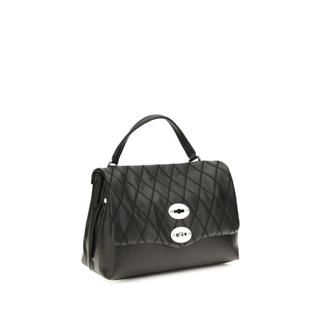 Zanellato Black Calf Leather Bos Taurus Handbag