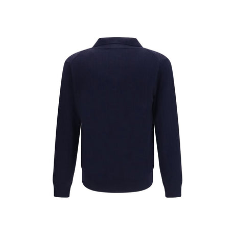 Brooksfield Blue Wool Oves Aries Sweatshirt