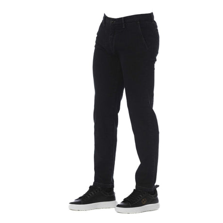 Trussardi Jeans Black Cotton Men Pants