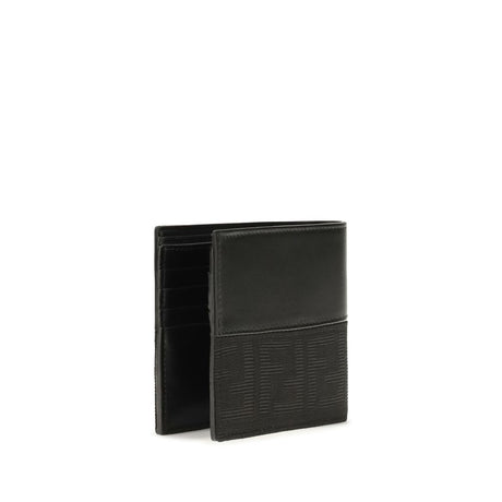 Fendi Black Calf Leather Bos Taurus Wallet