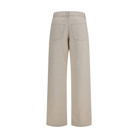 Fendi Beige Cotton Jeans Denim