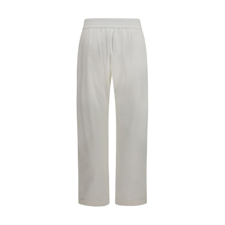 Brunello Cucinelli White Cotton Athletic Pants