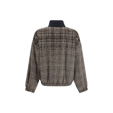 Brunello Cucinelli Beige Polyamide Full-Length Jacket