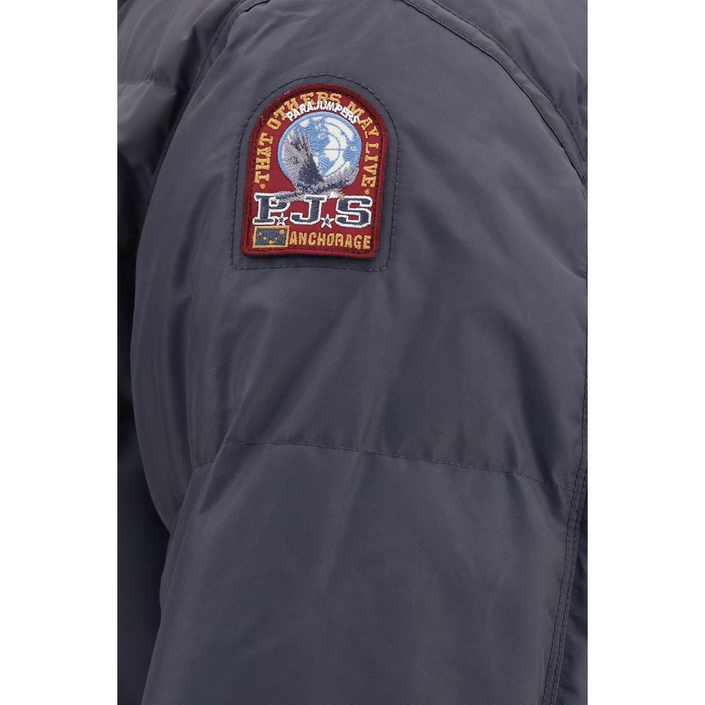 Parajumpers Gray Polyamide Full-Length Jacket