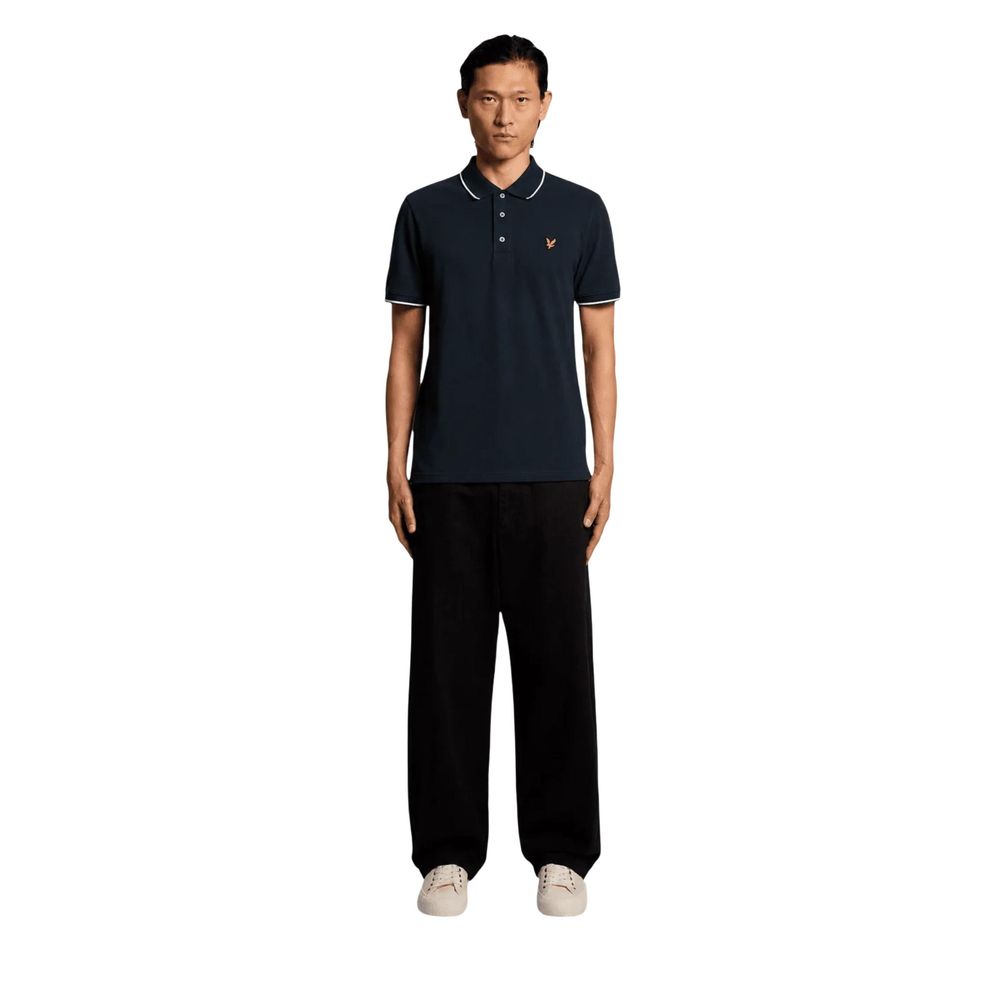 Lyle & Scott Blue Cotton Polo Shirt